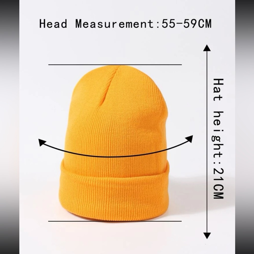 Chic Mustard Yellow Brooklyn Twenty Beanie OS New - Picture 3 of 4